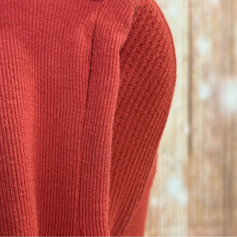 Free People Waffle Thermal Swing‎ Top